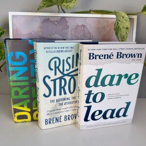 📘 Brené Brown Hardcover 3-Book Set | Leadership Books | Good Condition